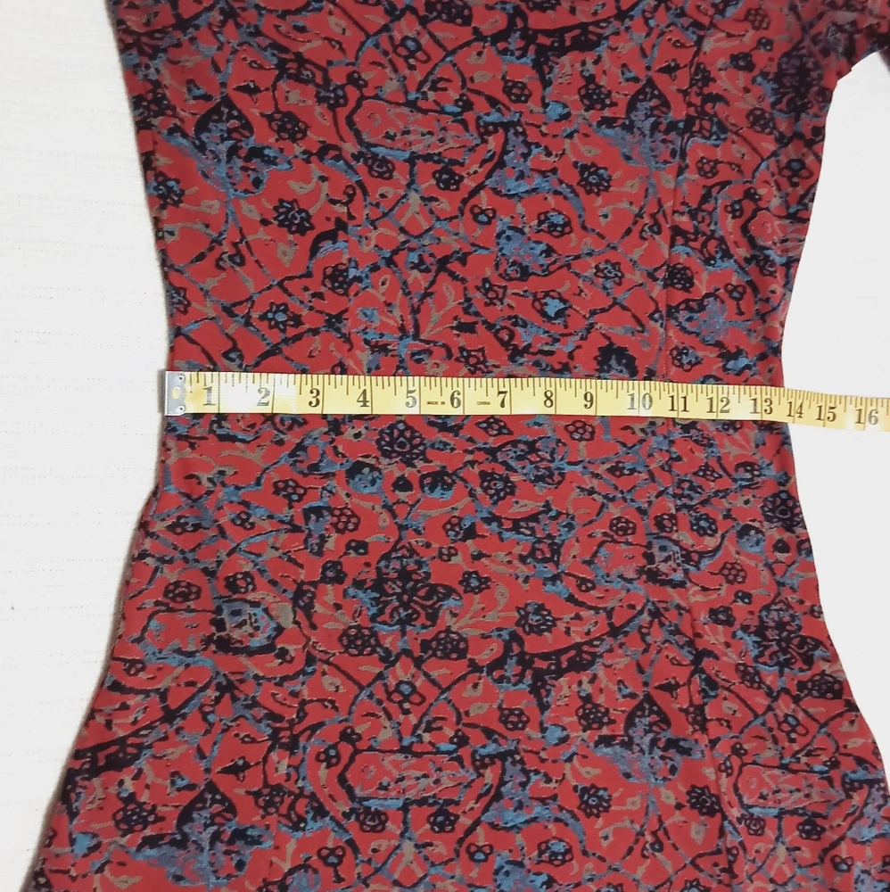 Peruvian Connection Souk Maxi Long Sleeve  Dress Vining Floral Print Size XS - Picture 9 of 12